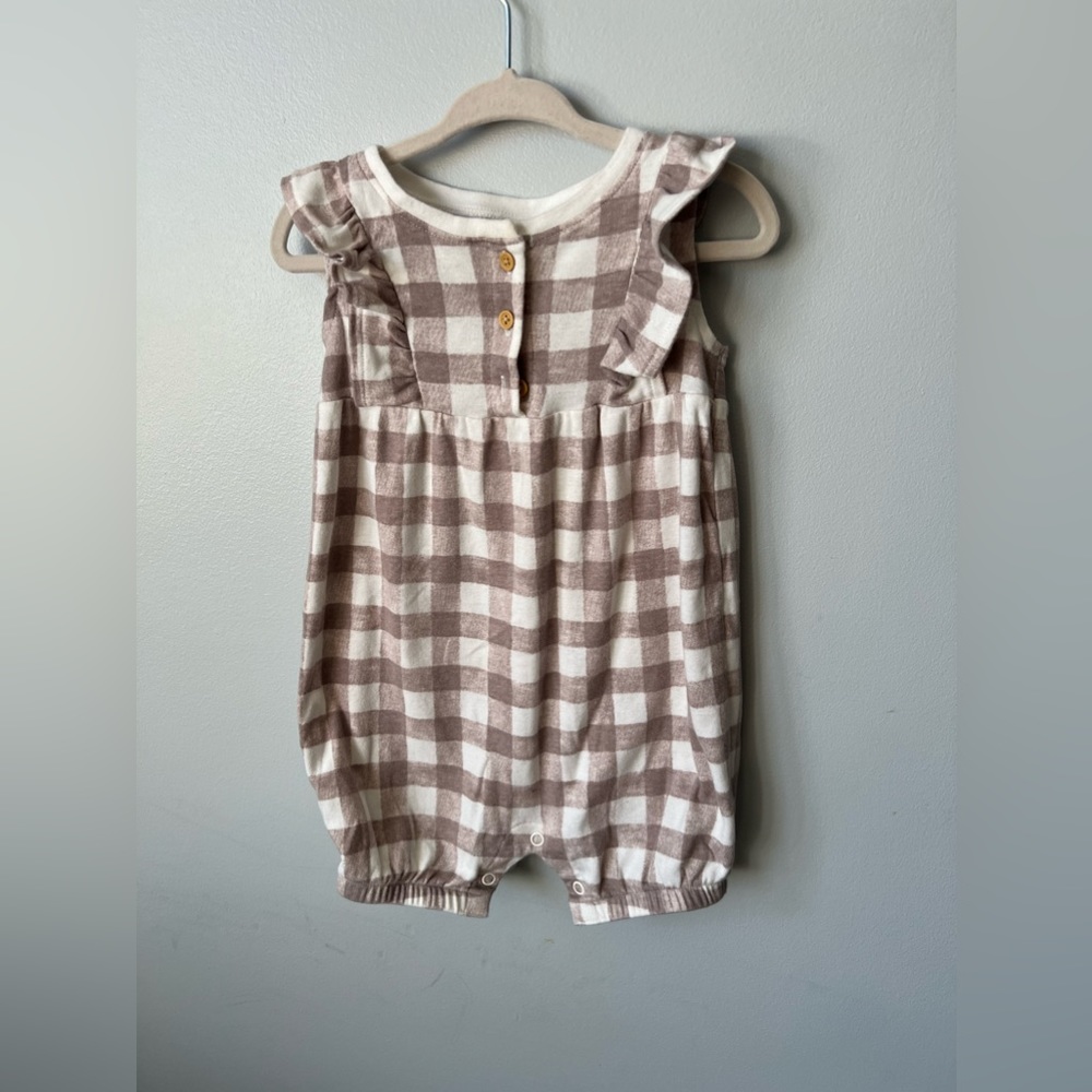 Toddler Lauren Conrad/Little Co plaid bubble jumpsuit